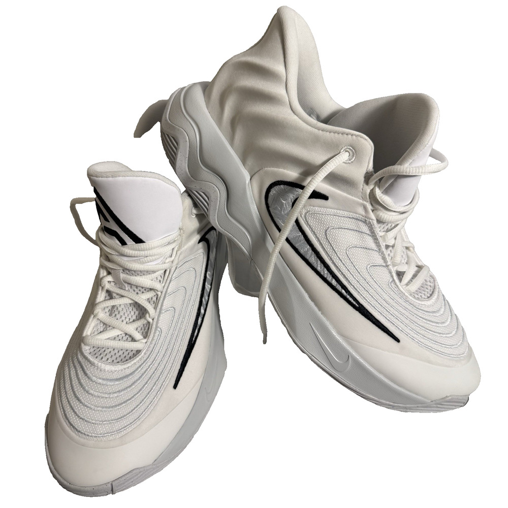 Nike Giannis 4 Athletic Shoes - White/Black/Gray Pure Platinum Men’s Size 11.5